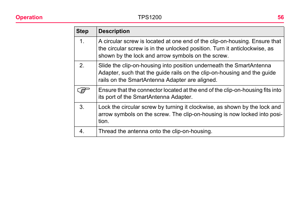 LEICA TPS1200 User Manual | Page 56 / 226