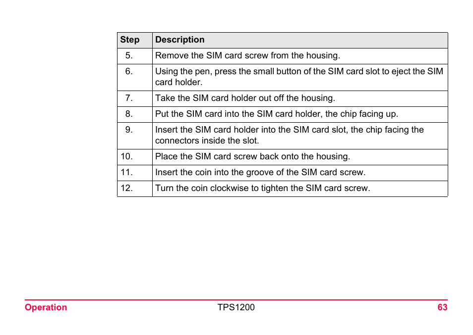 LEICA TPS1200 User Manual | Page 63 / 226