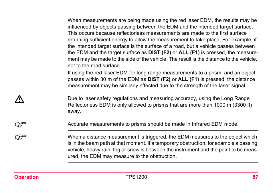 LEICA TPS1200 User Manual | Page 87 / 226