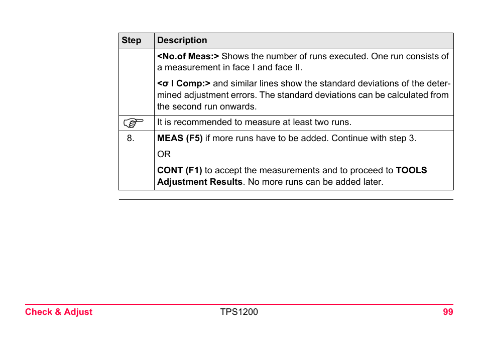 LEICA TPS1200 User Manual | Page 99 / 226