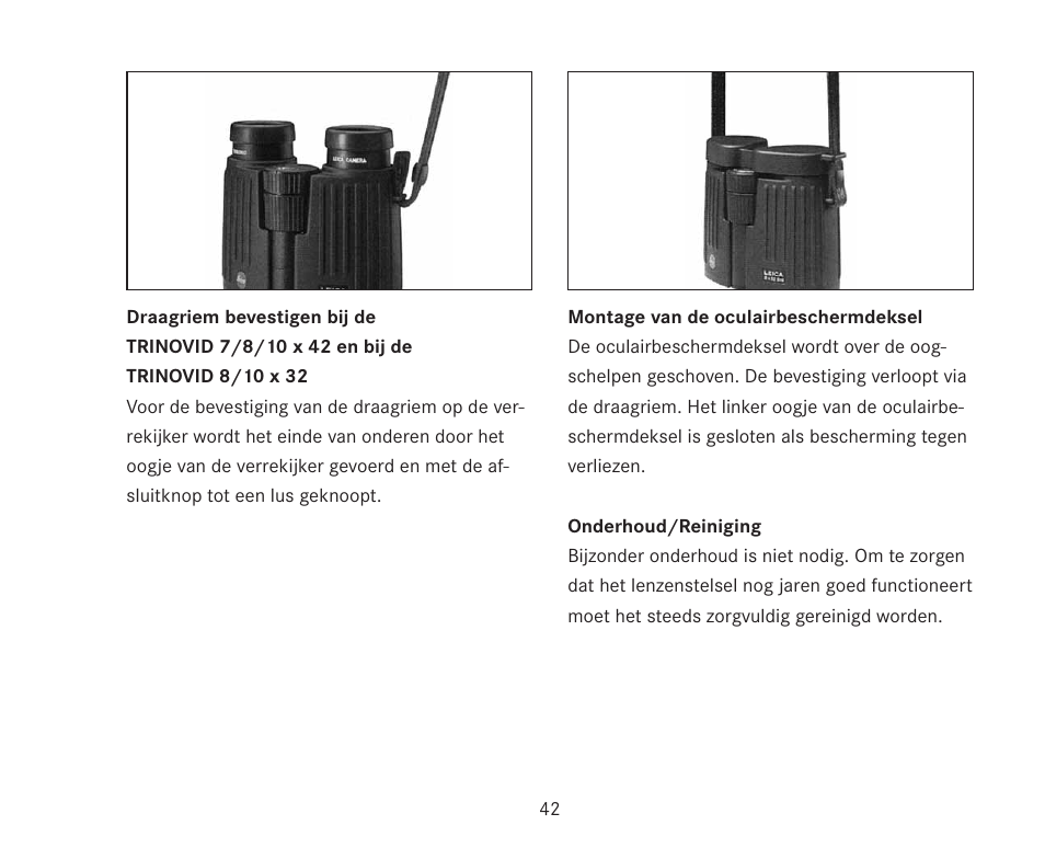 LEICA TRINOVID 7/8/10 X 42 BN User Manual | Page 46 / 77