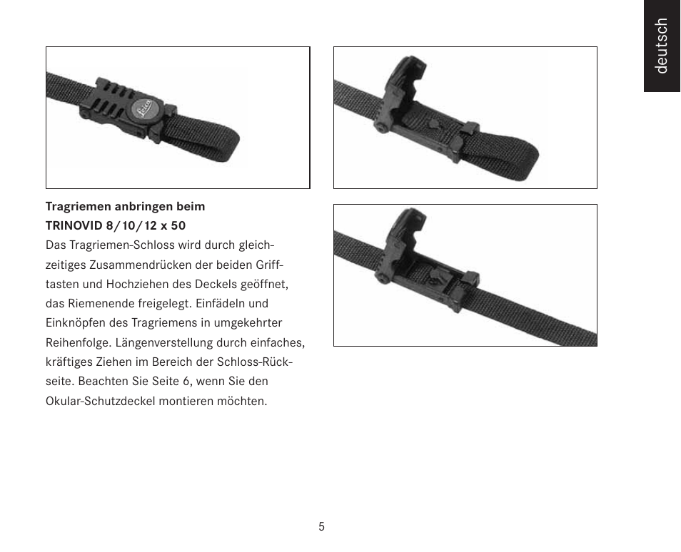 Deutsch | LEICA TRINOVID 7/8/10 X 42 BN User Manual | Page 9 / 77