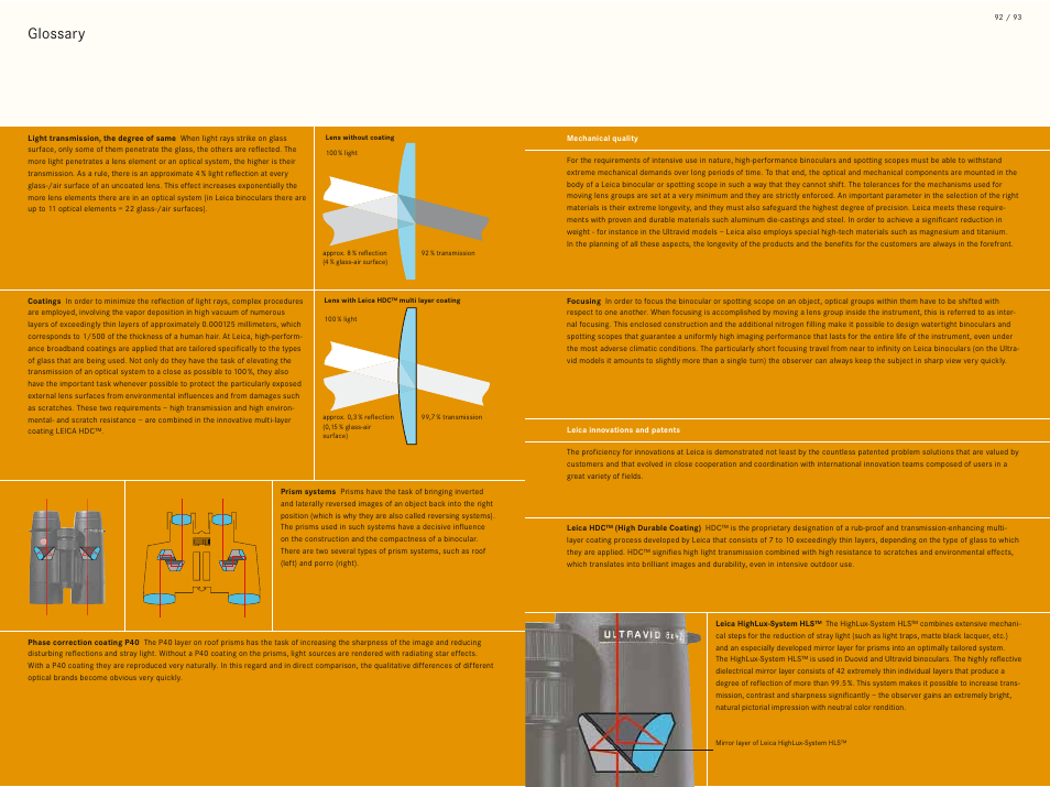 Glossary | LEICA Geovid 10x42 BRF User Manual | Page 49 / 51
