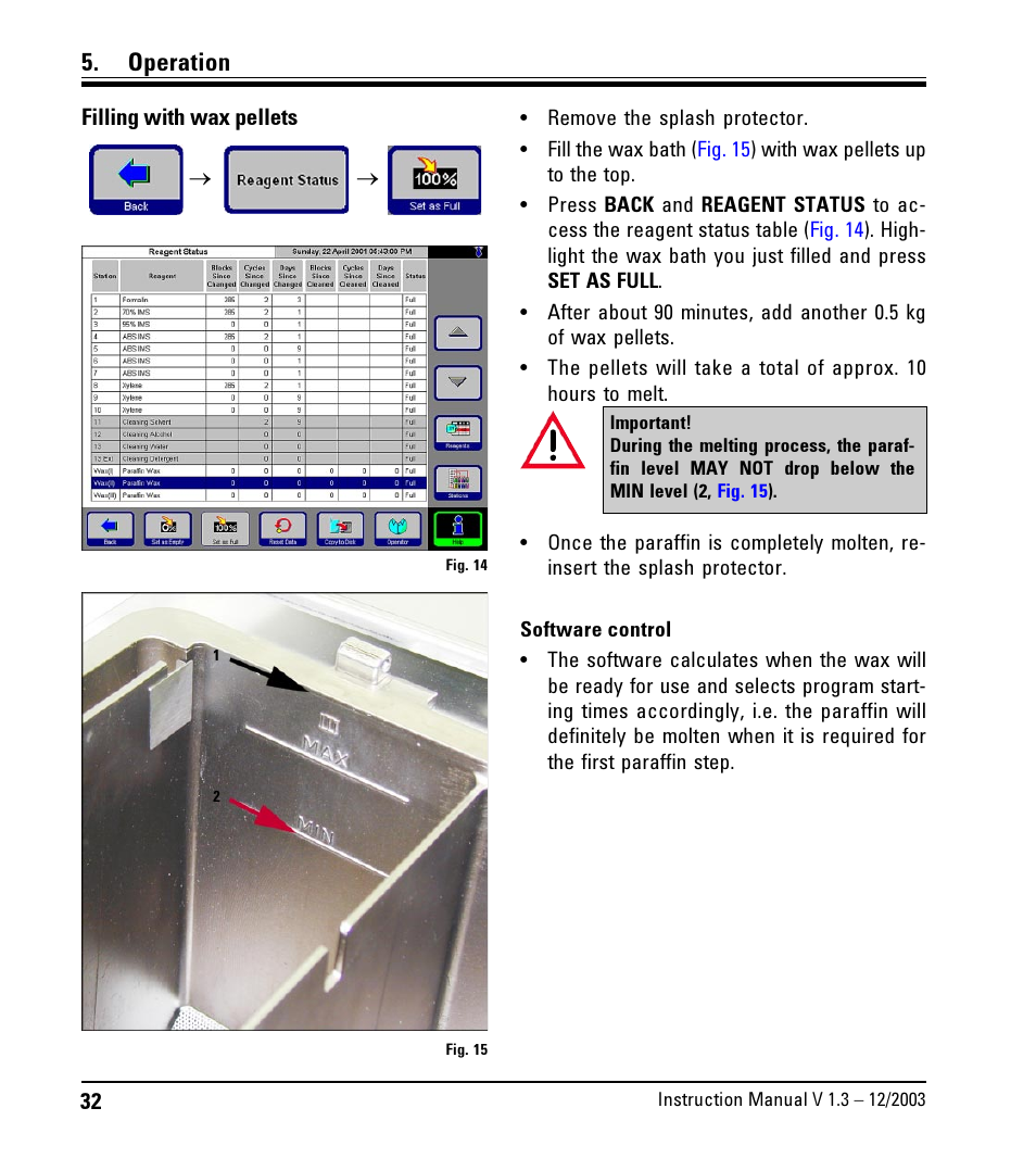 Operation | LEICA ASP300 User Manual | Page 32 / 70