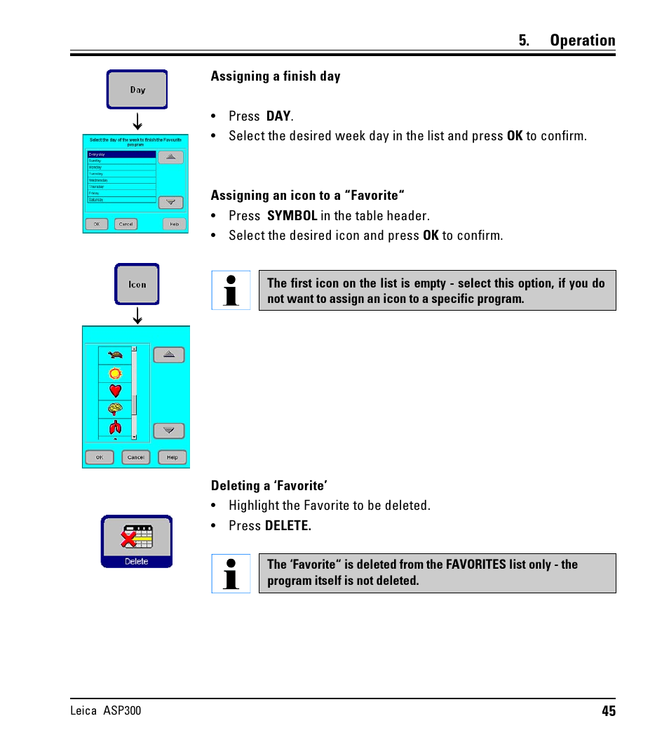 LEICA ASP300 User Manual | Page 45 / 70