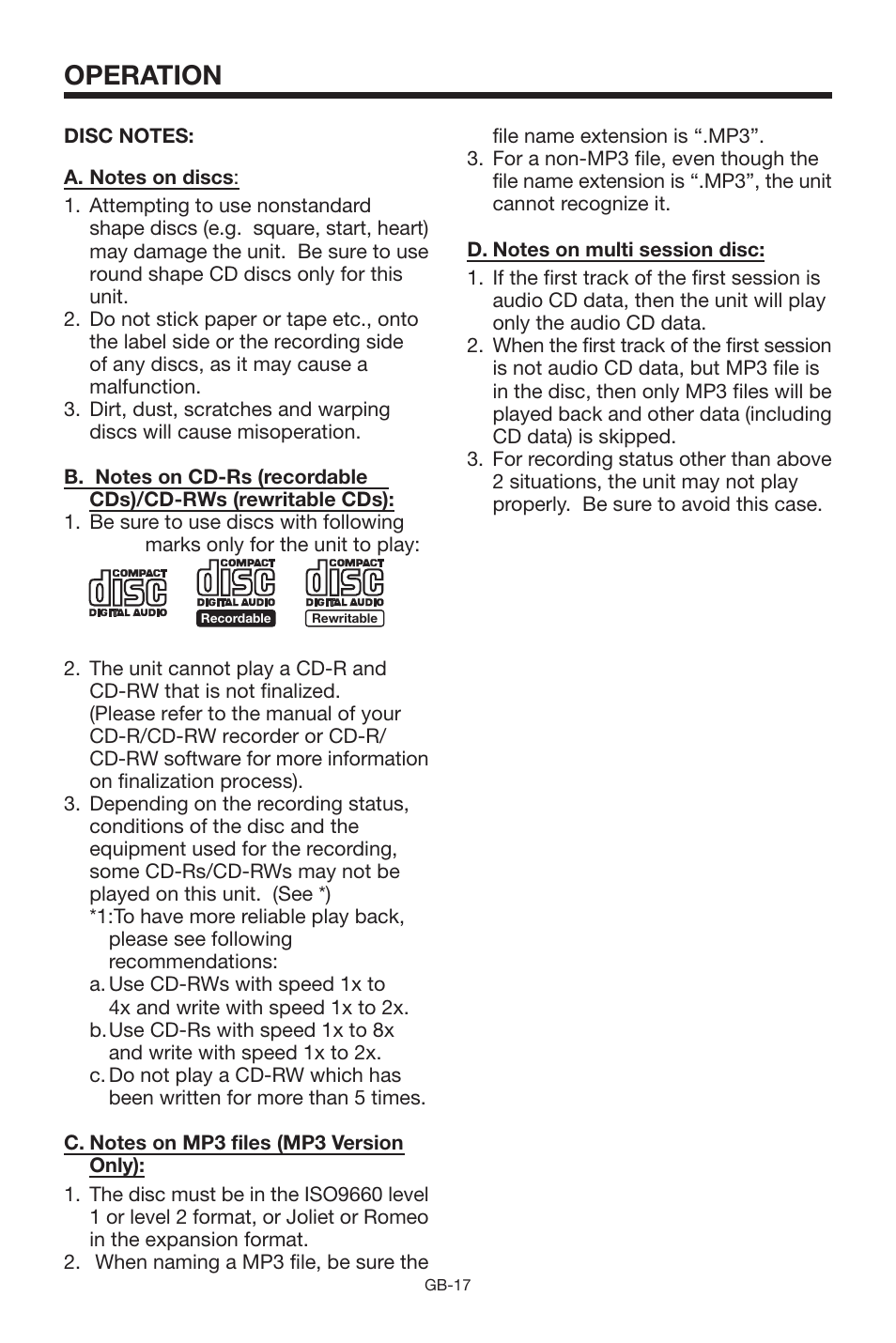 Operation | Lenco Marine CS-1004 User Manual | Page 17 / 19