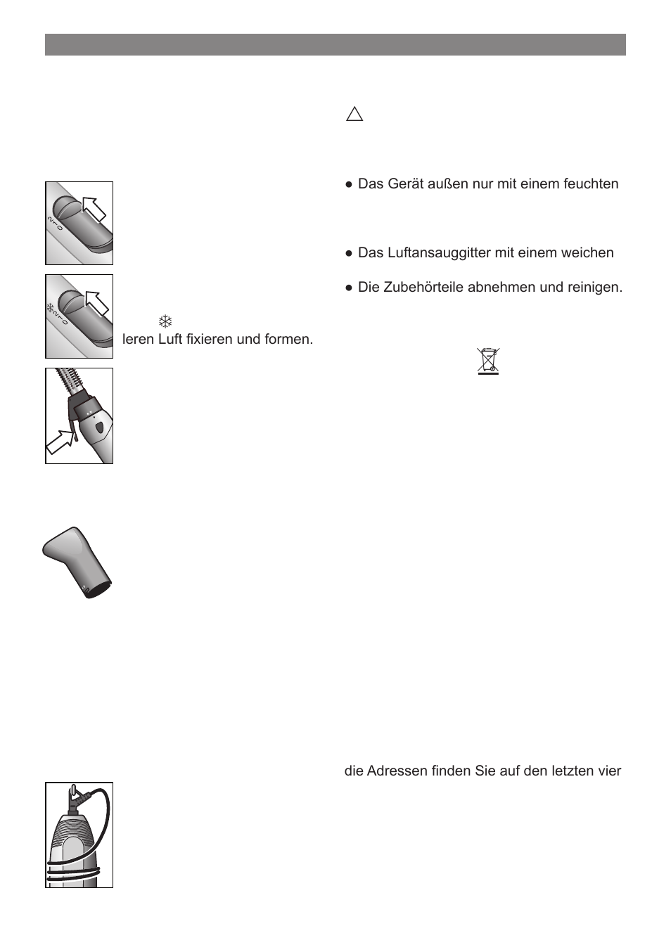 Aufbewahren, Reinigen, Entsorgung | Garantiebedingungen | Bosch PHA 2000 User Manual | Page 5 / 47
