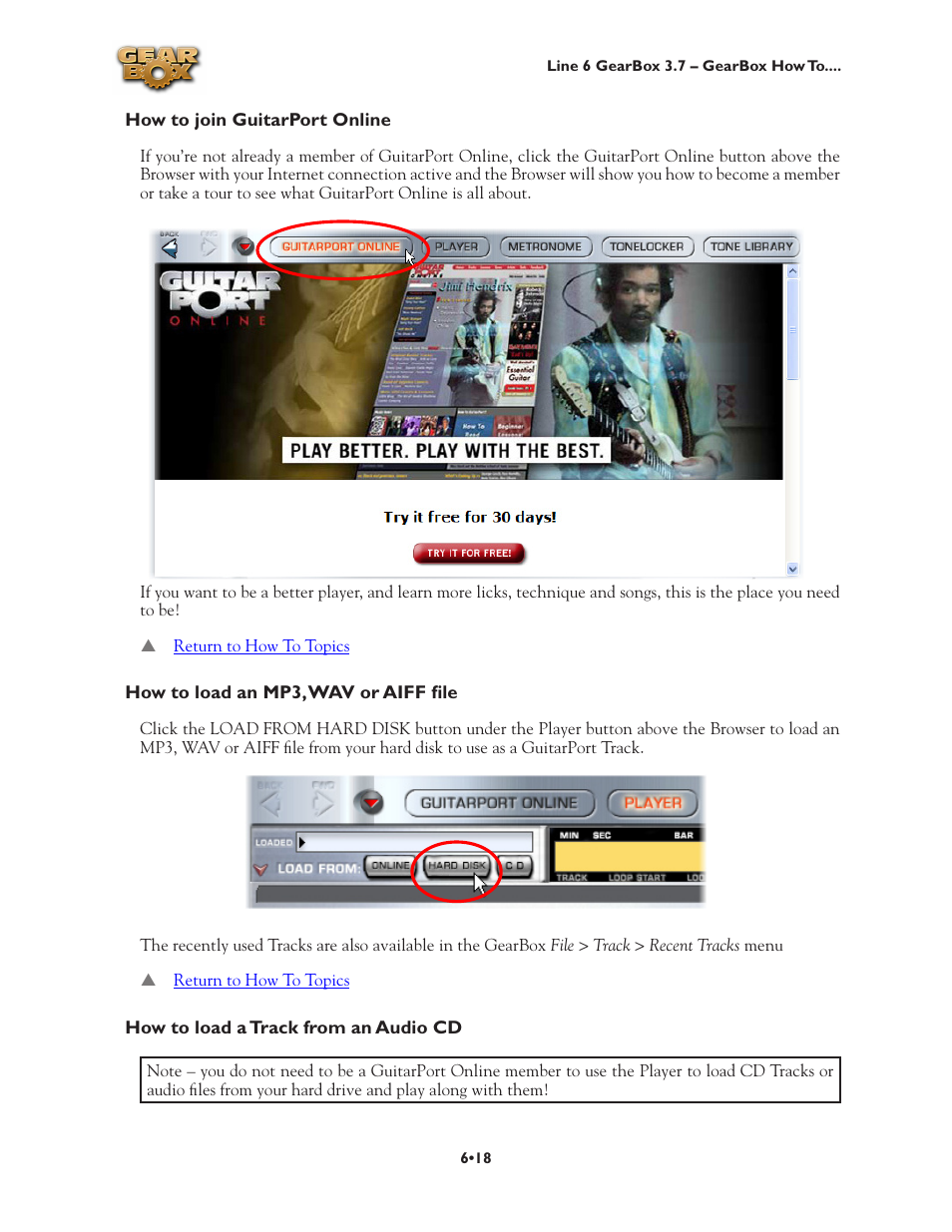 How to load a track from an audio cd •18 | Line 6 3.7 User Manual | Page 125 / 223