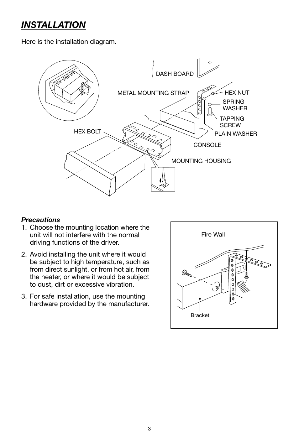 Installation | Legacy Car Audio LCD36 User Manual | Page 3 / 8