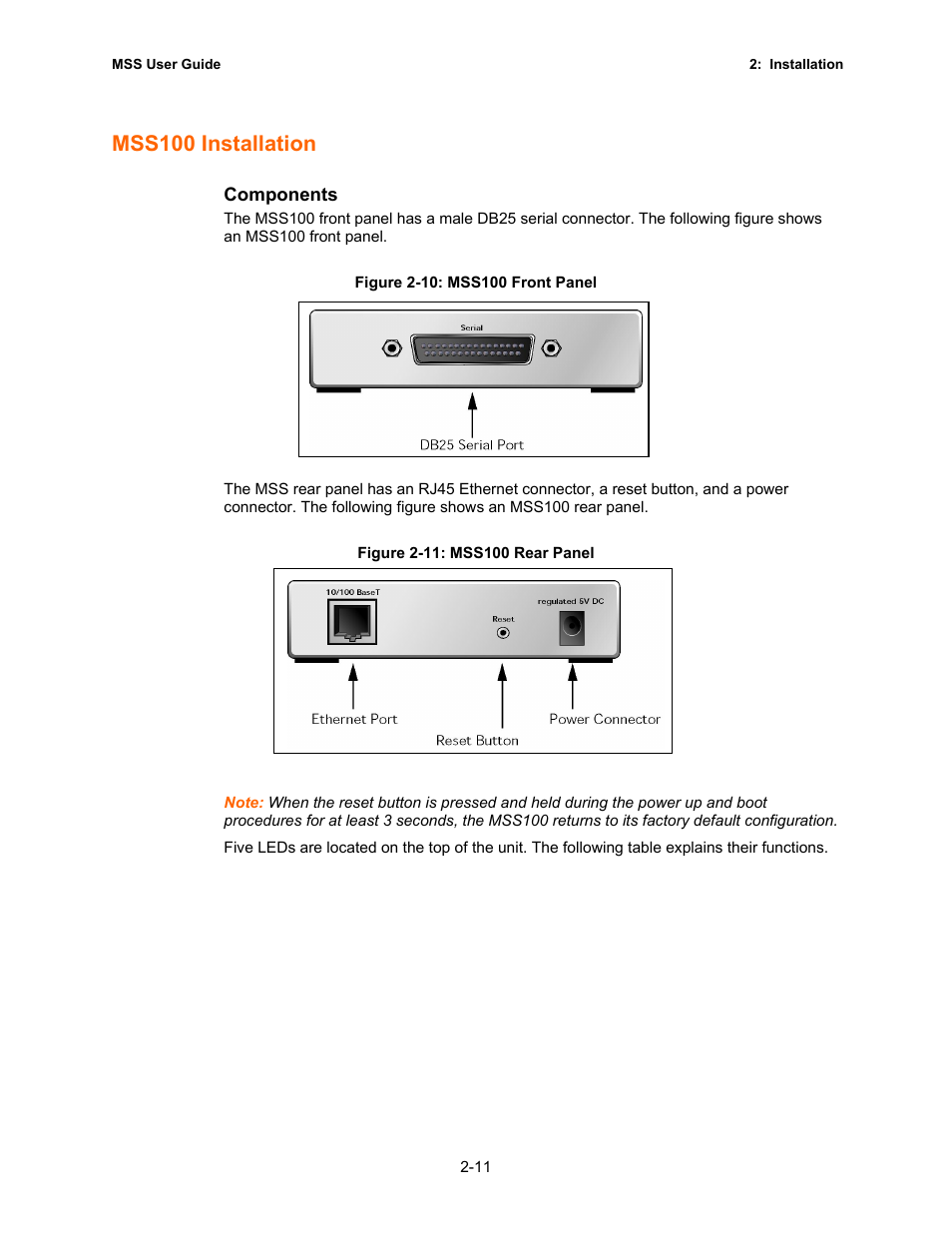 Mss100 installation | Lantronix Hub User Manual | Page 22 / 81