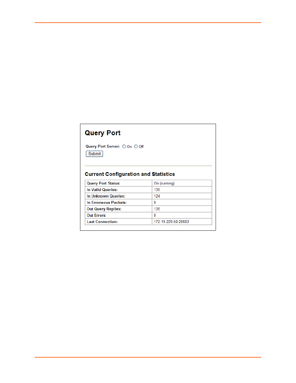 Query port, To configure the query port server, Figure 12-16 query port configuration | Lantronix XPORT PROTM 900-560 User Manual | Page 113 / 154