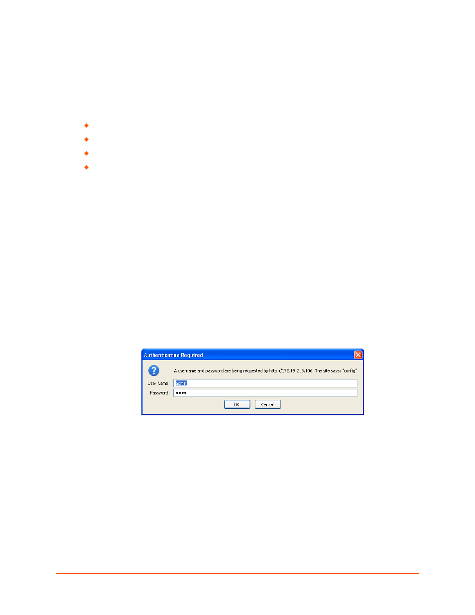 Configuration using web manager, Accessing web manager, To access web manager, perform the following steps | Figure 4-1 prompt for user name and password, Chapter 4: configuration using web manager | Lantronix XPORT PROTM 900-560 User Manual | Page 23 / 154