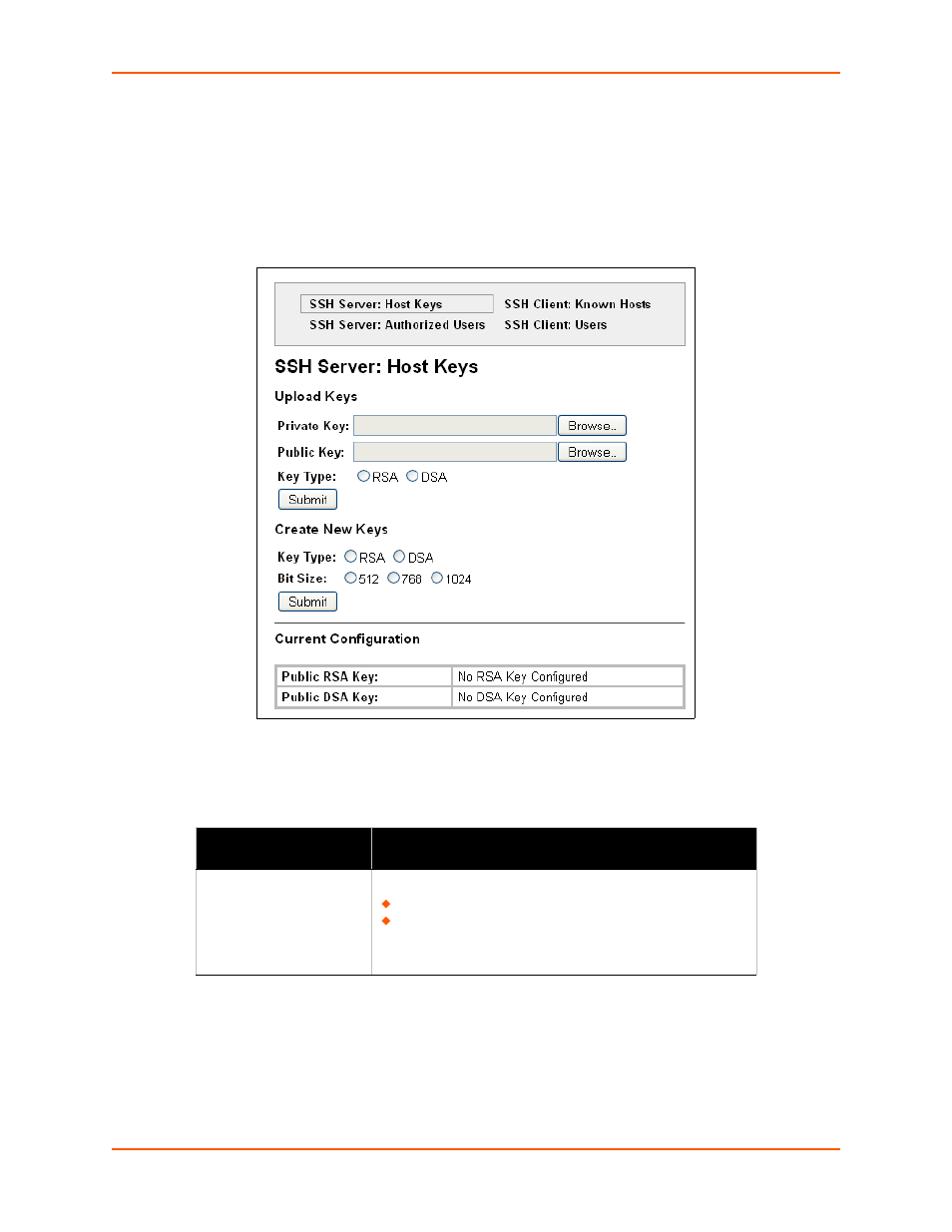 To create new ssh server host keys | Lantronix XPORT PROTM 900-560 User Manual | Page 86 / 154