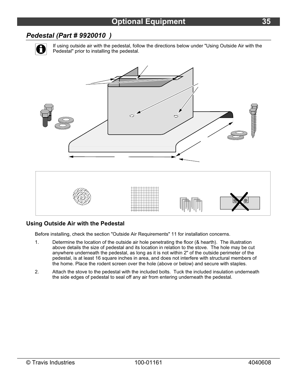 Optional equipment 35 | Lopi Endeavor User Manual | Page 35 / 38