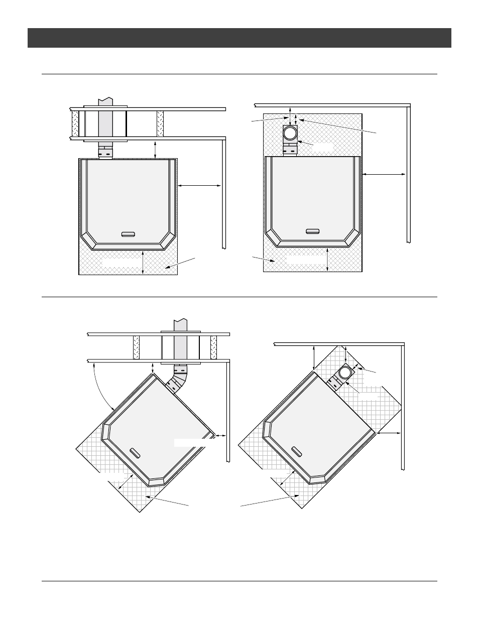 Installation, For qualified installers only), Clearances - straight installation | Clearances - corner installation | Lopi Yankee PS User Manual | Page 8 / 42