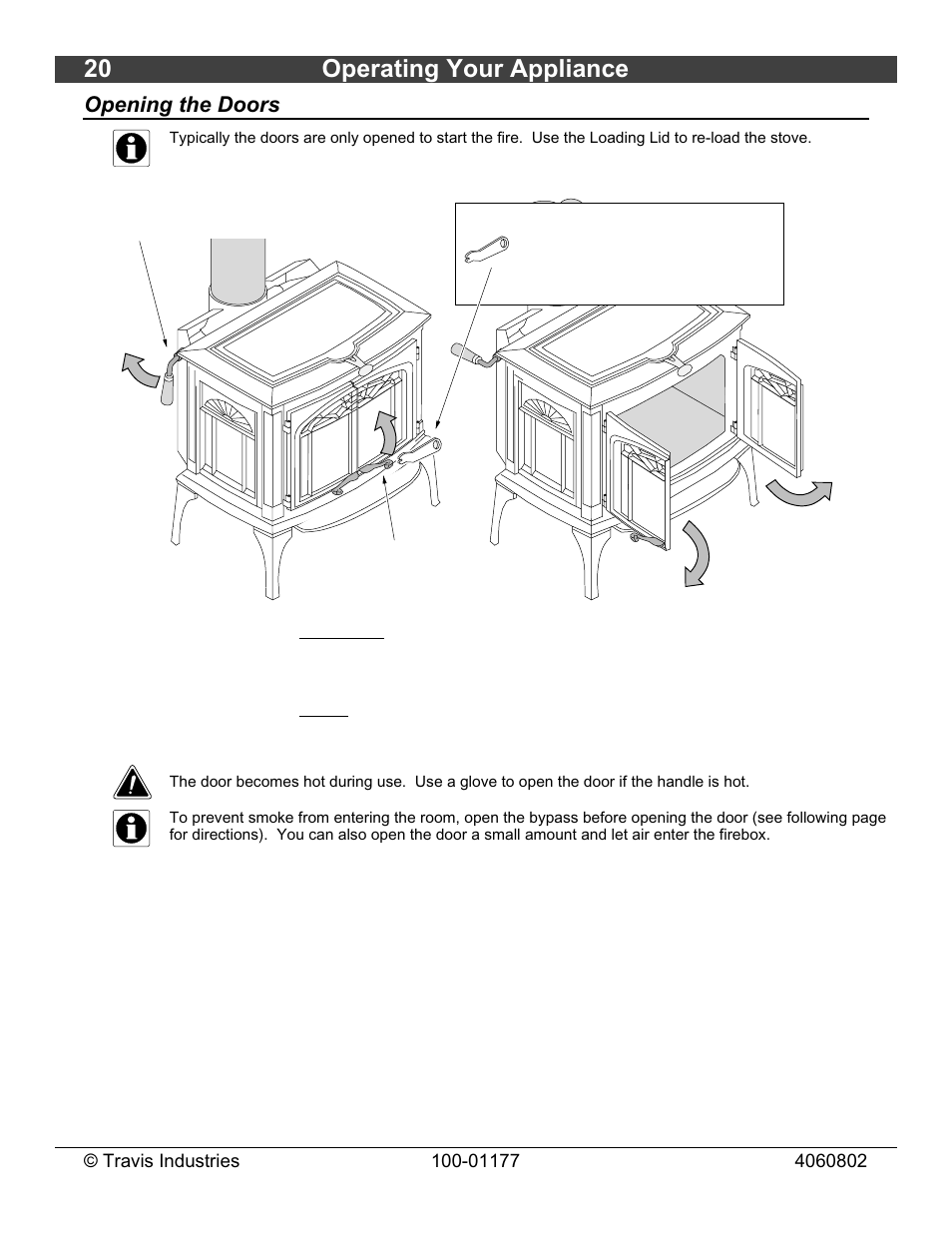 20 operating your appliance | Lopi Leyden Wood Stove User Manual | Page 20 / 38