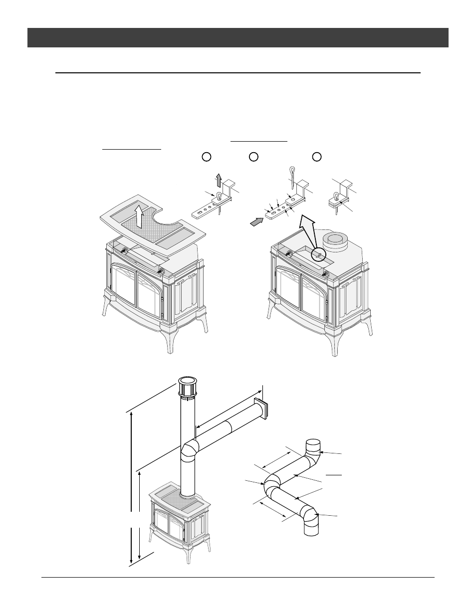 Installation, Approved vent configurations, Restrictor position | Measuring vent lengths | Lopi Direct Vent Freestanding Stove User Manual | Page 12 / 48