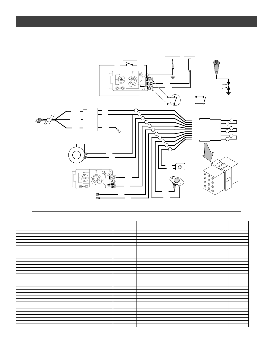 Maintenance, Wiring diagram, Replacement parts list | For qualified service personnel only) | Lopi Direct Vent Freestanding Stove User Manual | Page 35 / 48