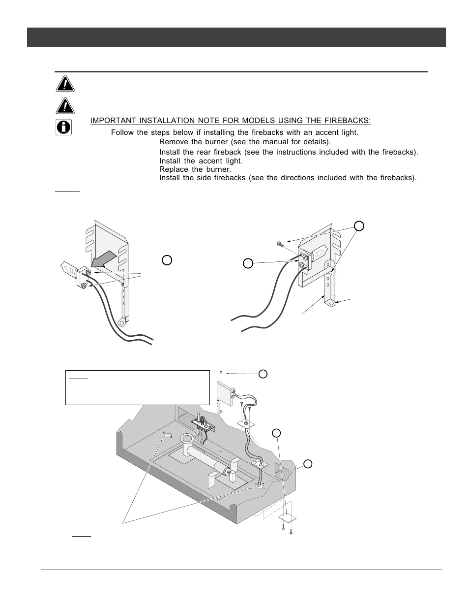 Optional equipment, Accent light, For qualified installers only) | Lopi Direct Vent Freestanding Stove User Manual | Page 43 / 48