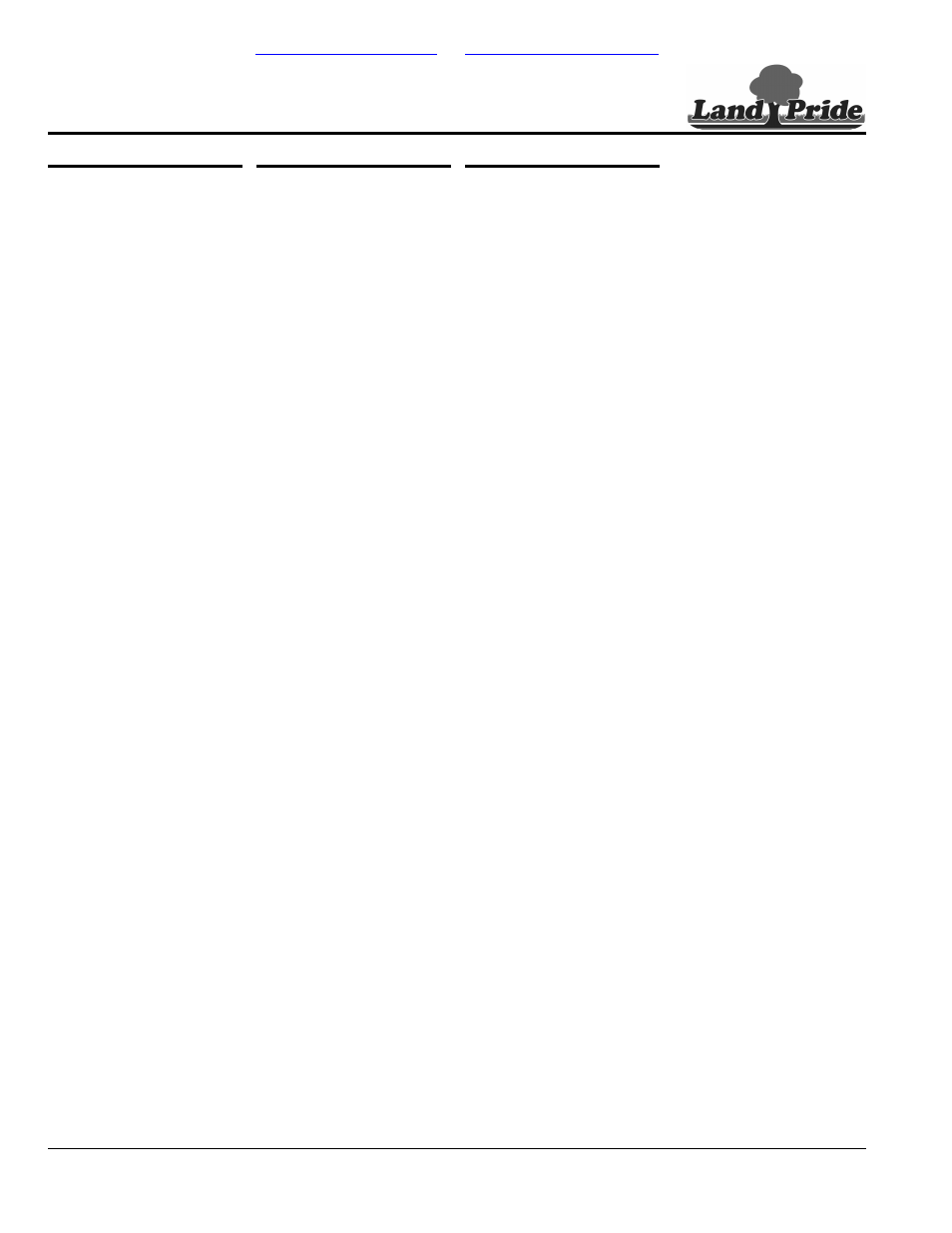 Part number index, Continued), Table of contents part number index | Land Pride Treker 700-109P User Manual | Page 102 / 104