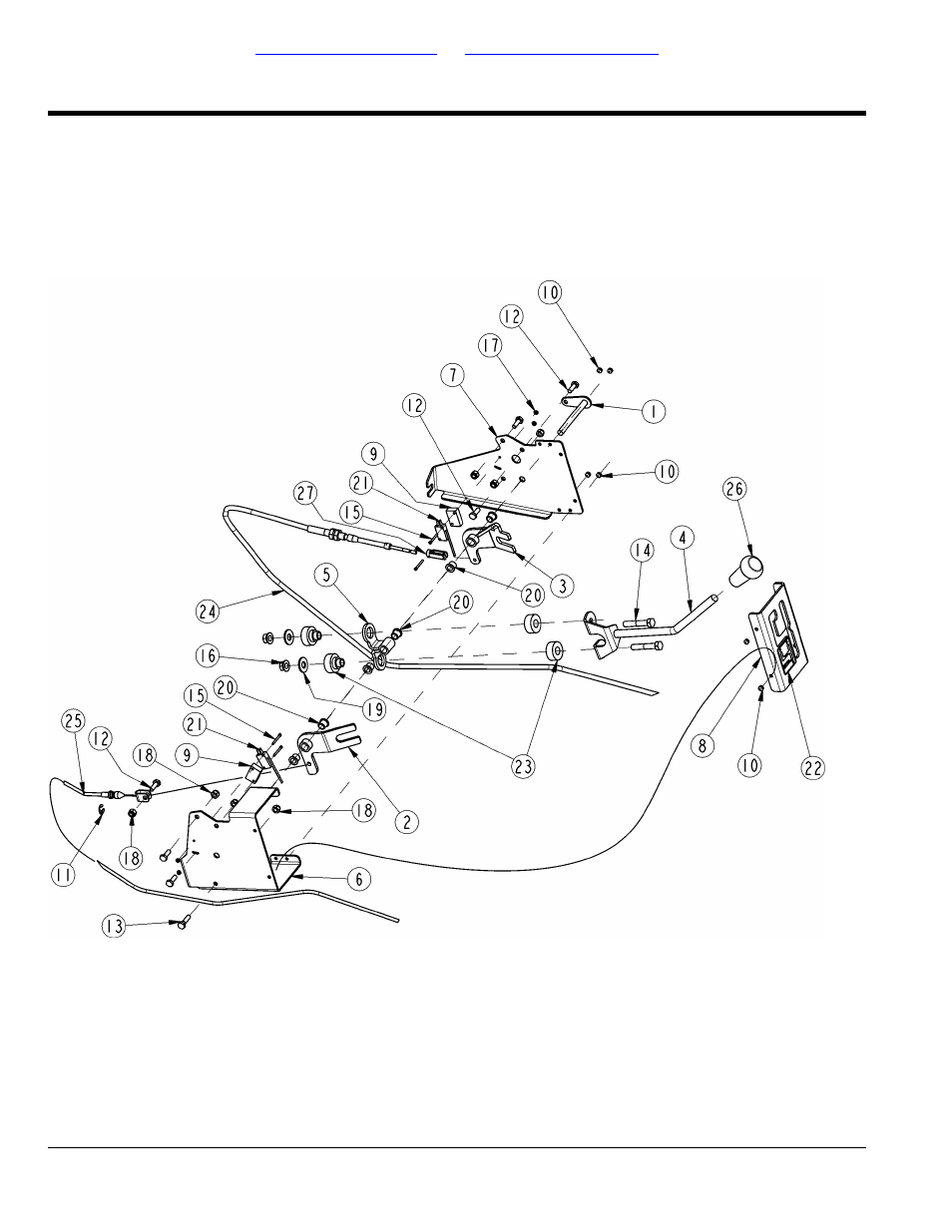 Brake park and shifter dash mount s/n 535848, Table of contents part number index | Land Pride Treker 700-109P User Manual | Page 24 / 104