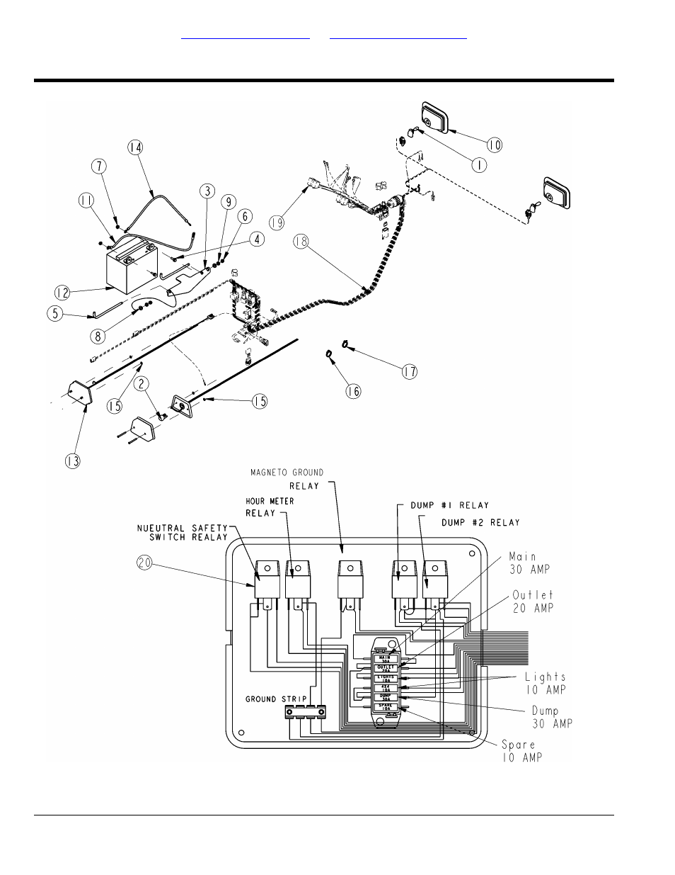 Section 10: electrical system, Electrical wiring, Table of contents part number index | Land Pride Treker 700-109P User Manual | Page 62 / 104