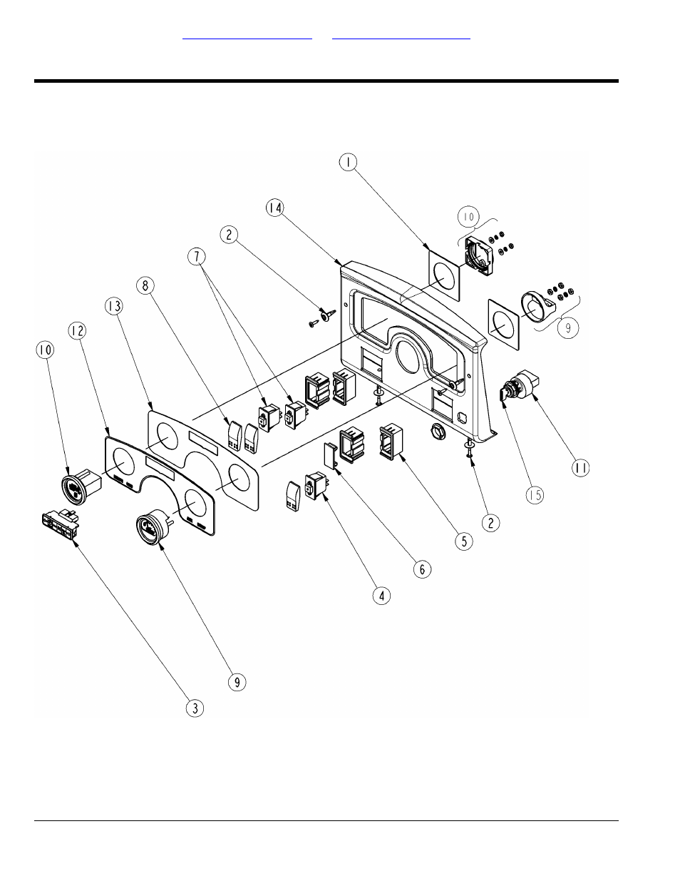 Instrument panel, 4 x 4, Table of contents part number index | Land Pride Treker 700-109P User Manual | Page 66 / 104