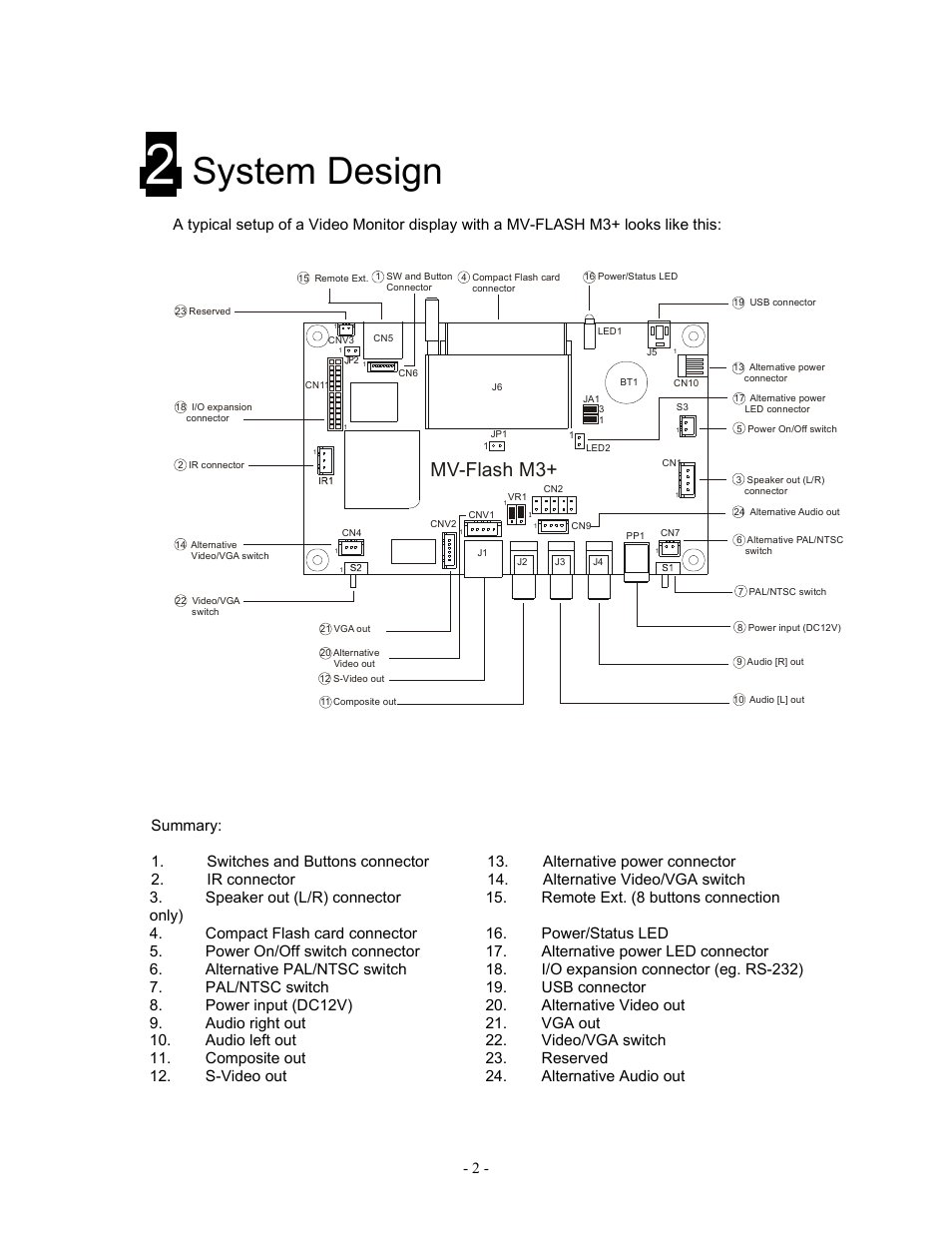 System design, Mv-flash m3 | Logic 3 RM-DN2 User Manual | Page 2 / 19