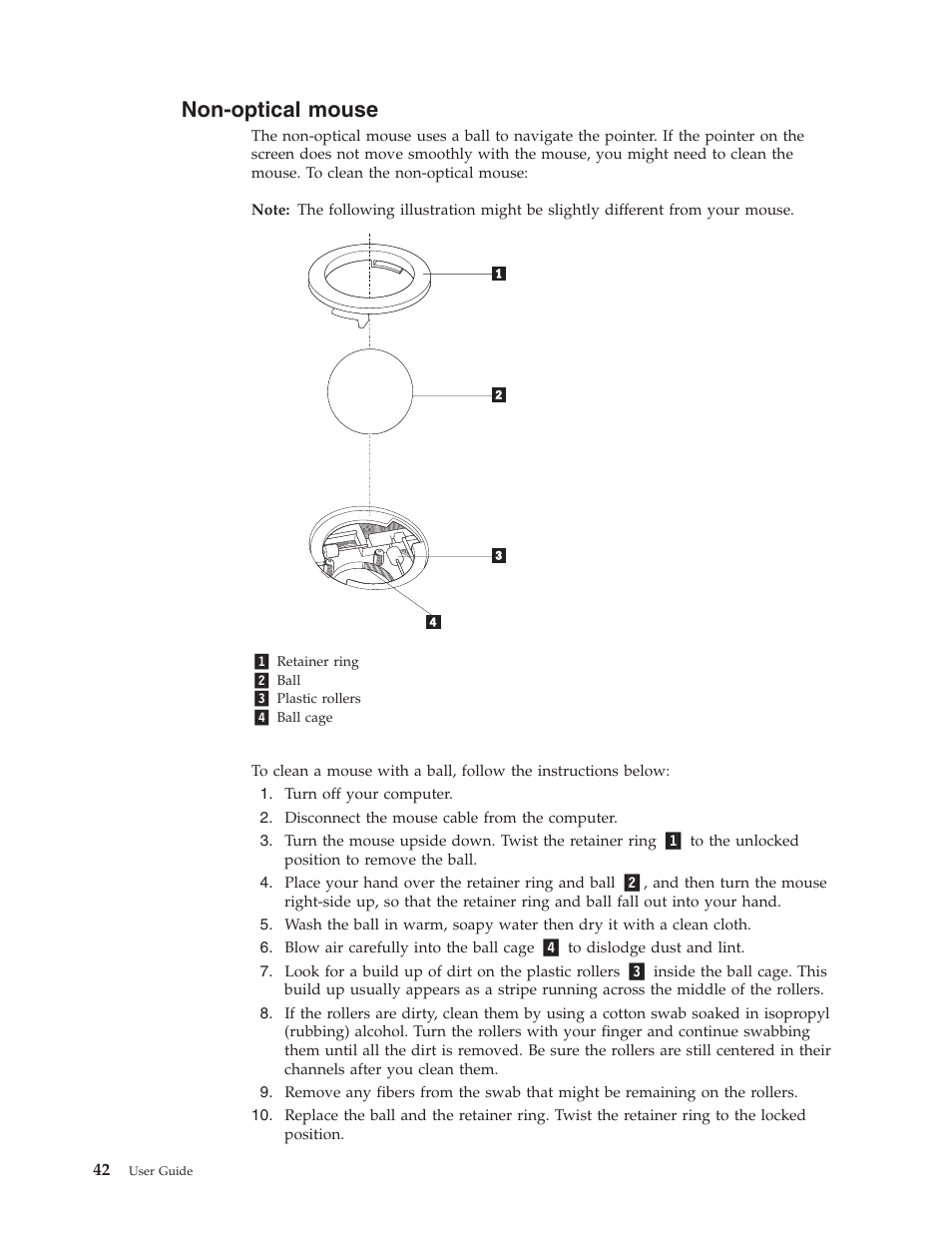 Non-optical mouse, Non-optical, Mouse | Lenovo 6088 User Manual | Page 50 / 80