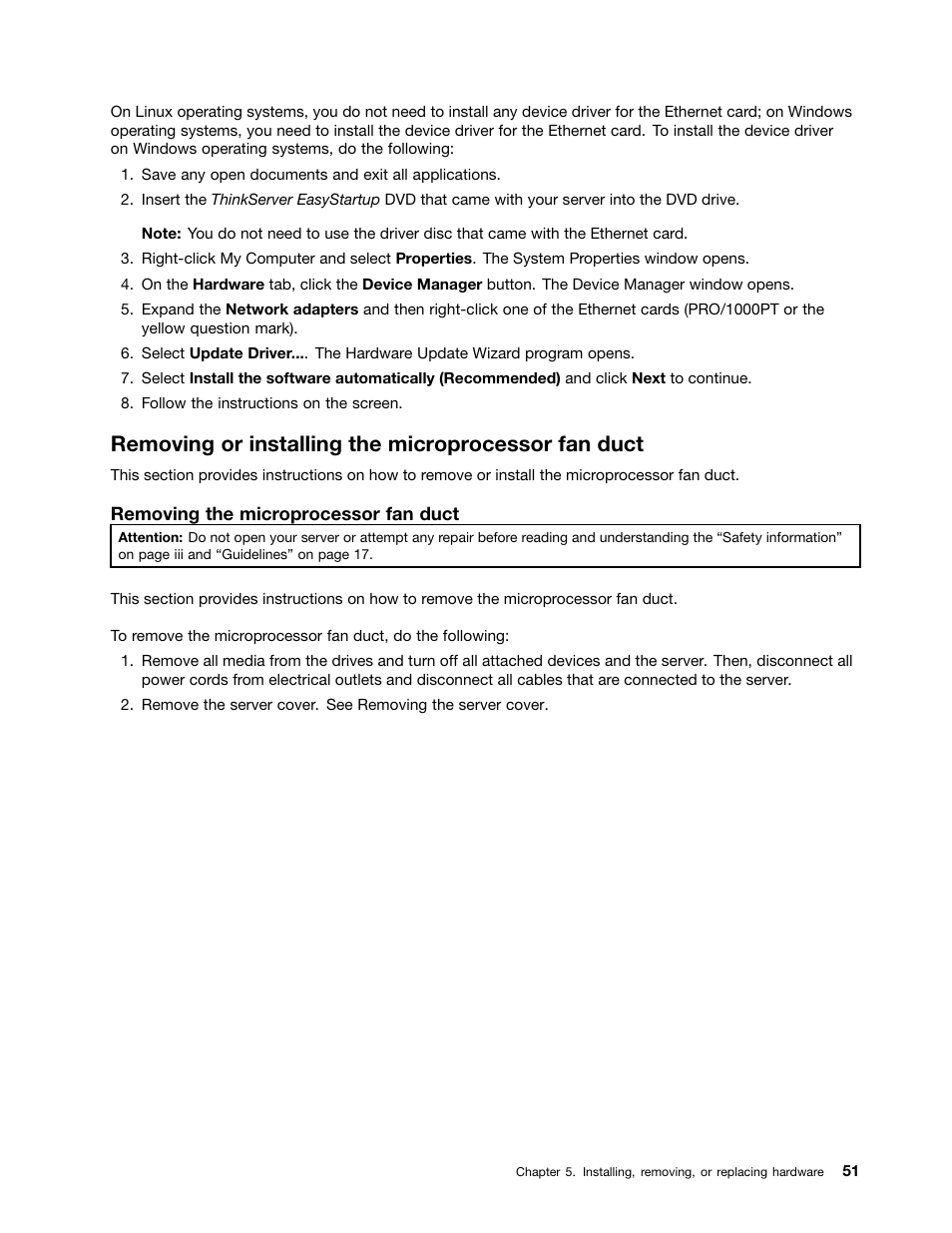 Removing or installing the microprocessor fan duct | Lenovo 1046 User Manual | Page 61 / 130