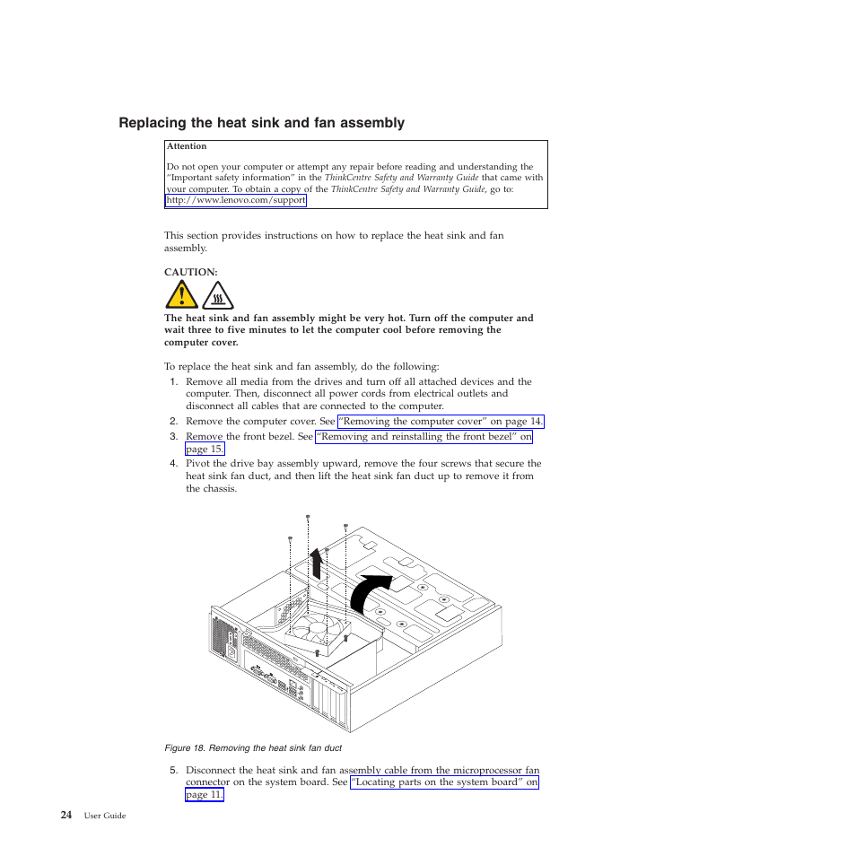 Replacing the heat sink and fan assembly | Lenovo 5023 User Manual | Page 32 / 94