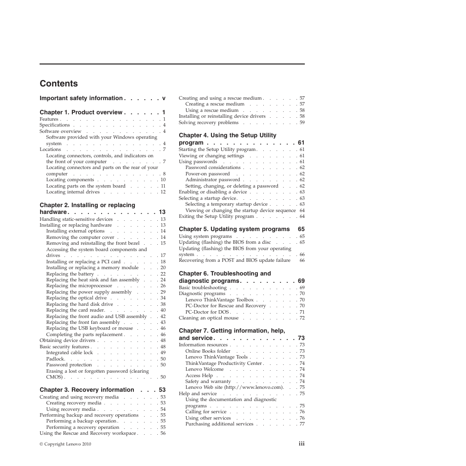 Lenovo 5023 User Manual | Page 5 / 94