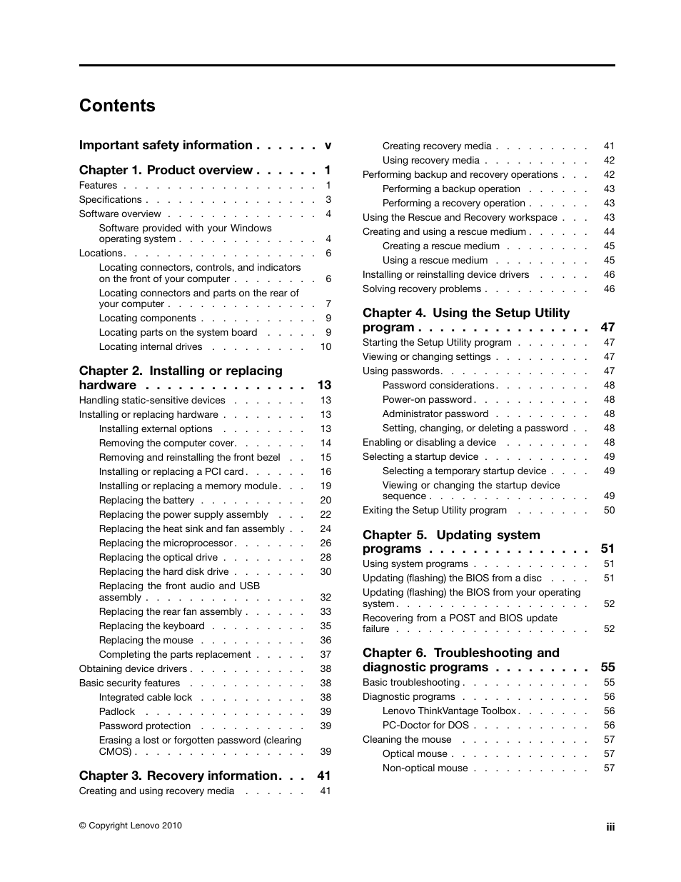 Lenovo 4162 User Manual | Page 5 / 78