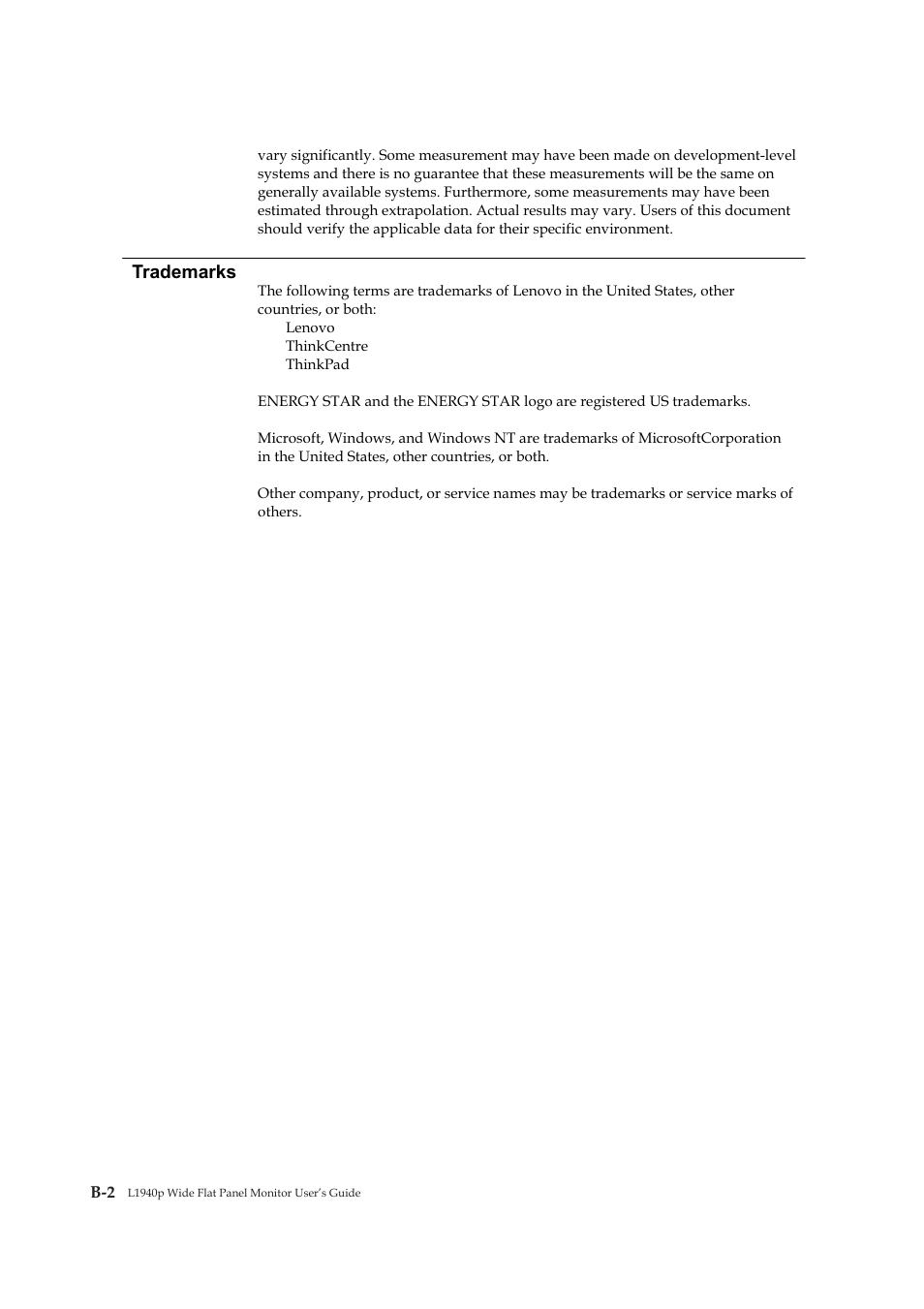 Trademarks | Lenovo 4424-HB6 User Manual | Page 34 / 34