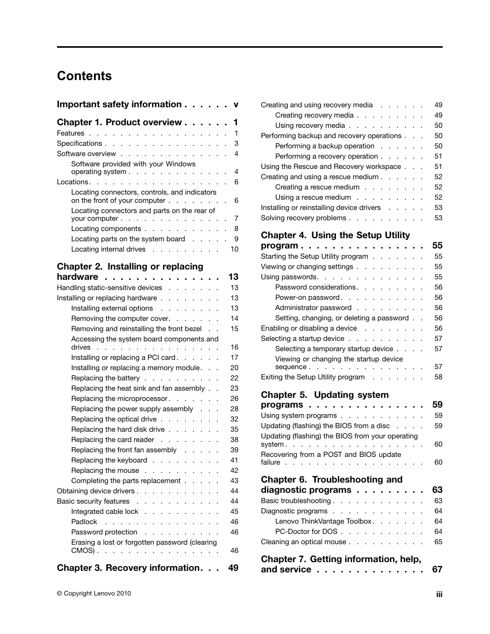 Lenovo 154 User Manual | Page 5 / 86