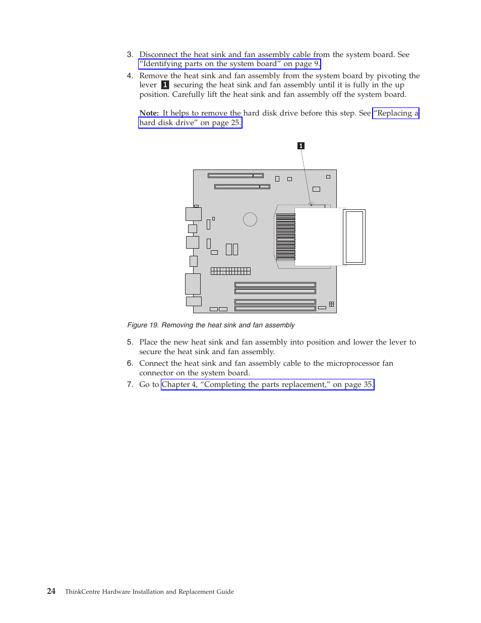 Removing, Heat, Sink | Assembly | Lenovo 7360 User Manual | Page 32 / 52
