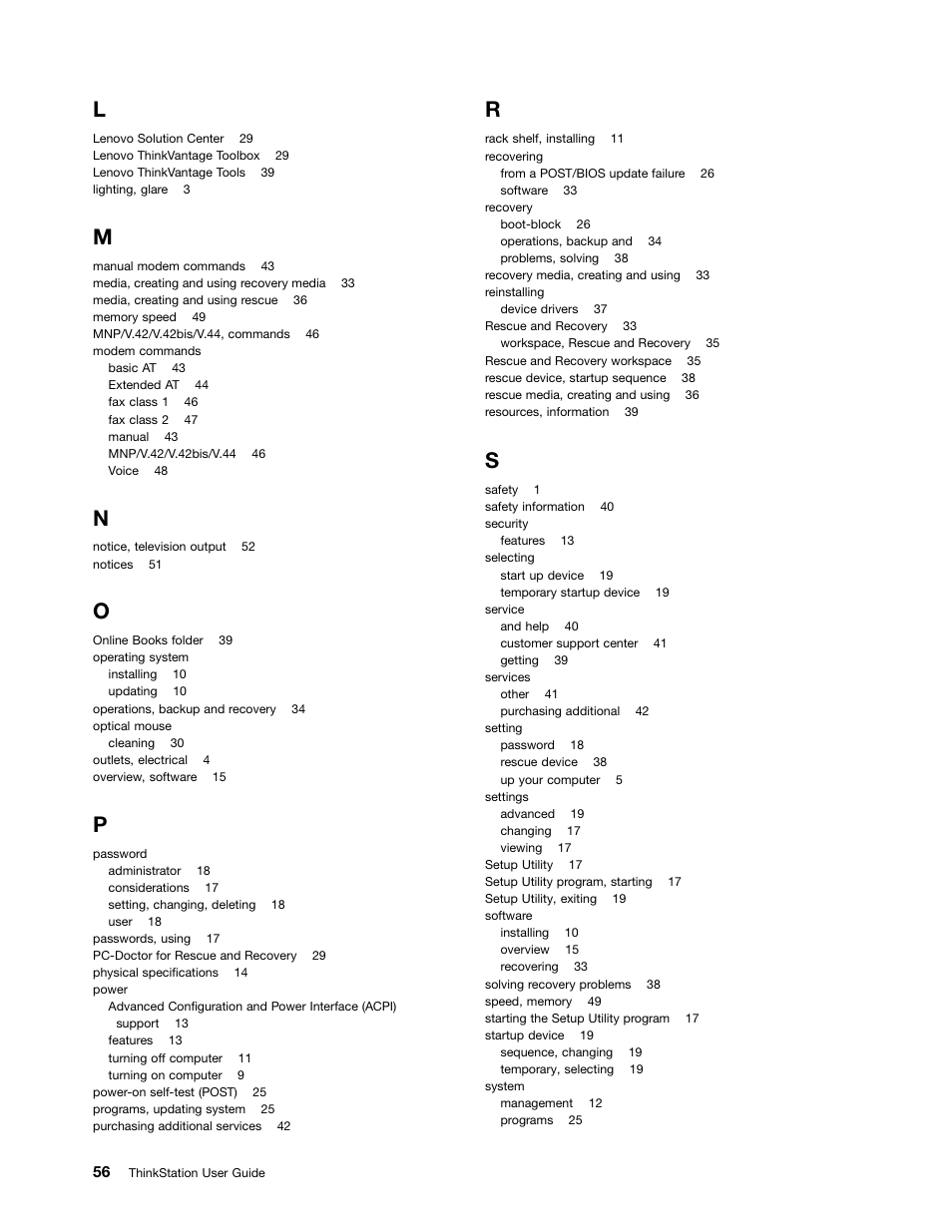 Lenovo THINKSTATION 4105 User Manual | Page 62 / 66