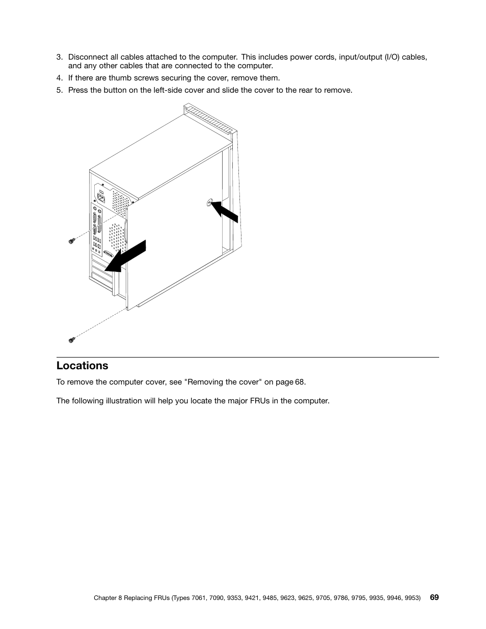 Locations | Lenovo 9354 User Manual | Page 75 / 480