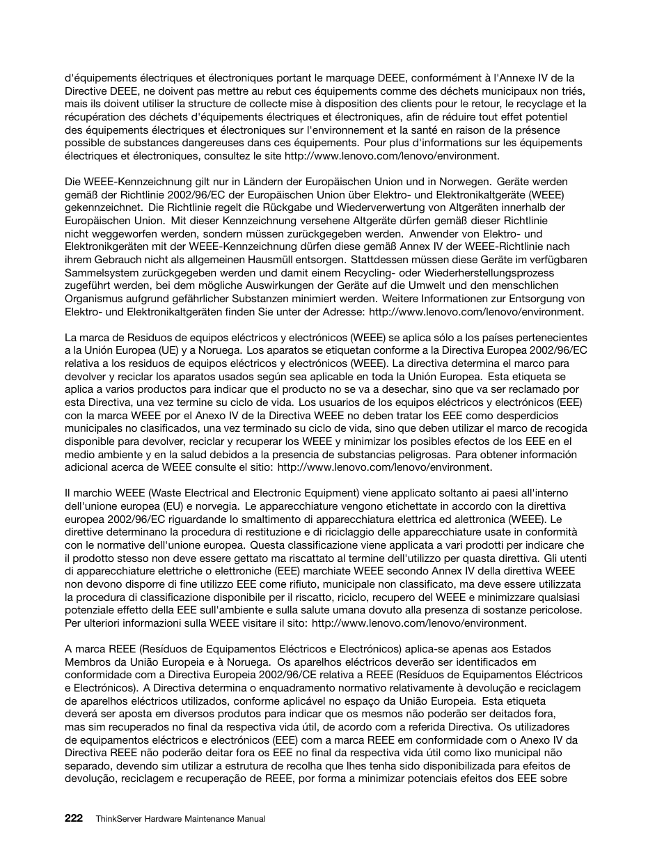 Lenovo THINKSERVER 392 User Manual | Page 234 / 248