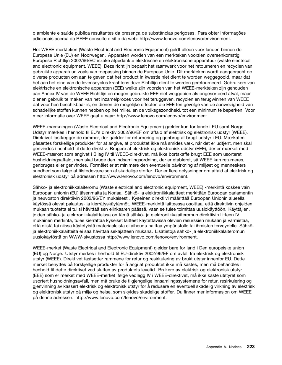 Lenovo THINKSERVER 392 User Manual | Page 235 / 248