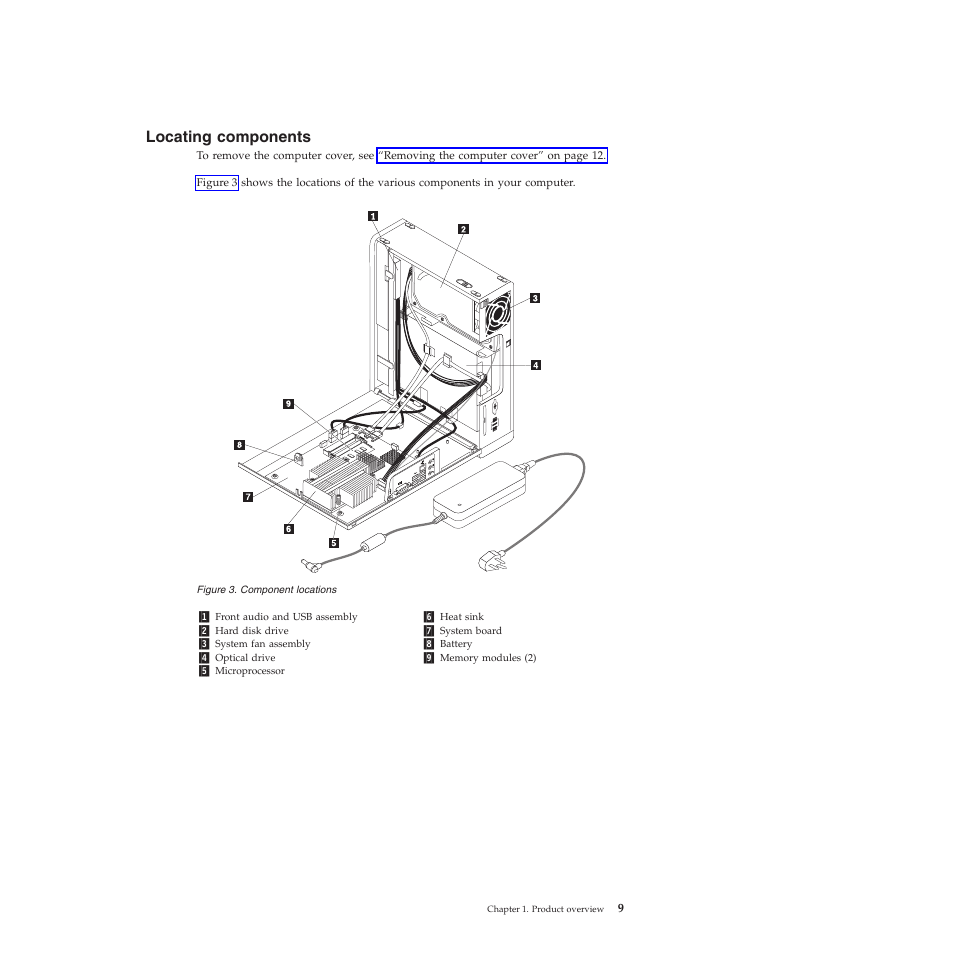 Locating components | Lenovo 5354 User Manual | Page 17 / 68