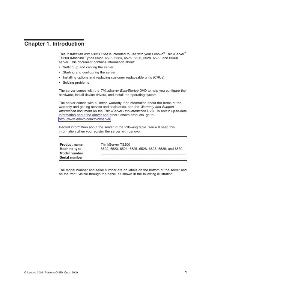 Chapter 1. introduction | Lenovo 6528 User Manual | Page 17 / 216