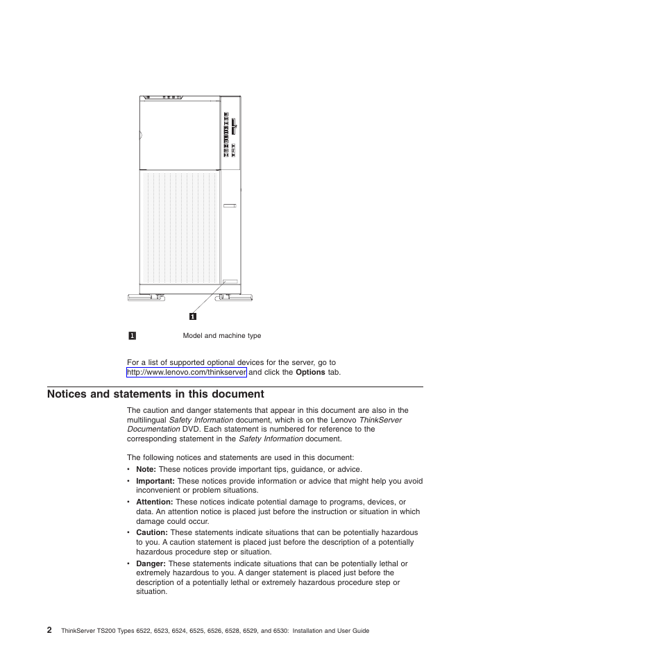 Notices and statements in this document | Lenovo 6528 User Manual | Page 18 / 216