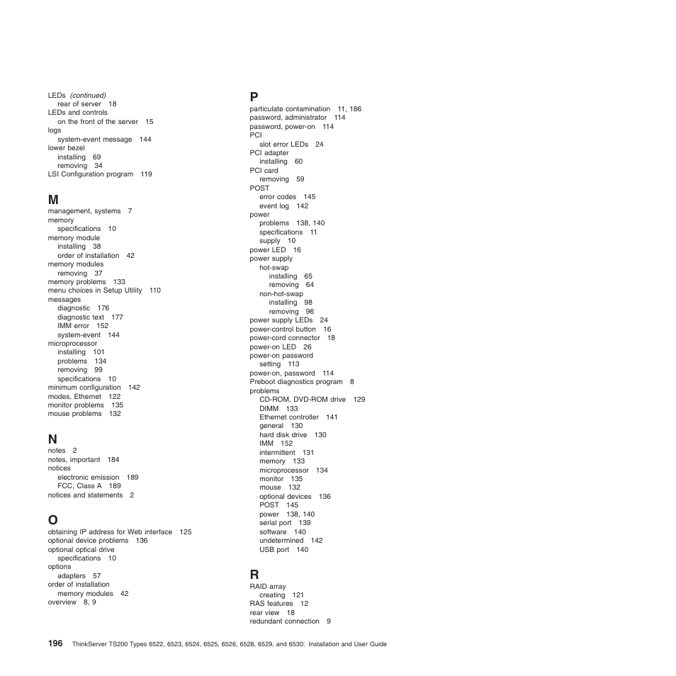 Lenovo 6528 User Manual | Page 212 / 216