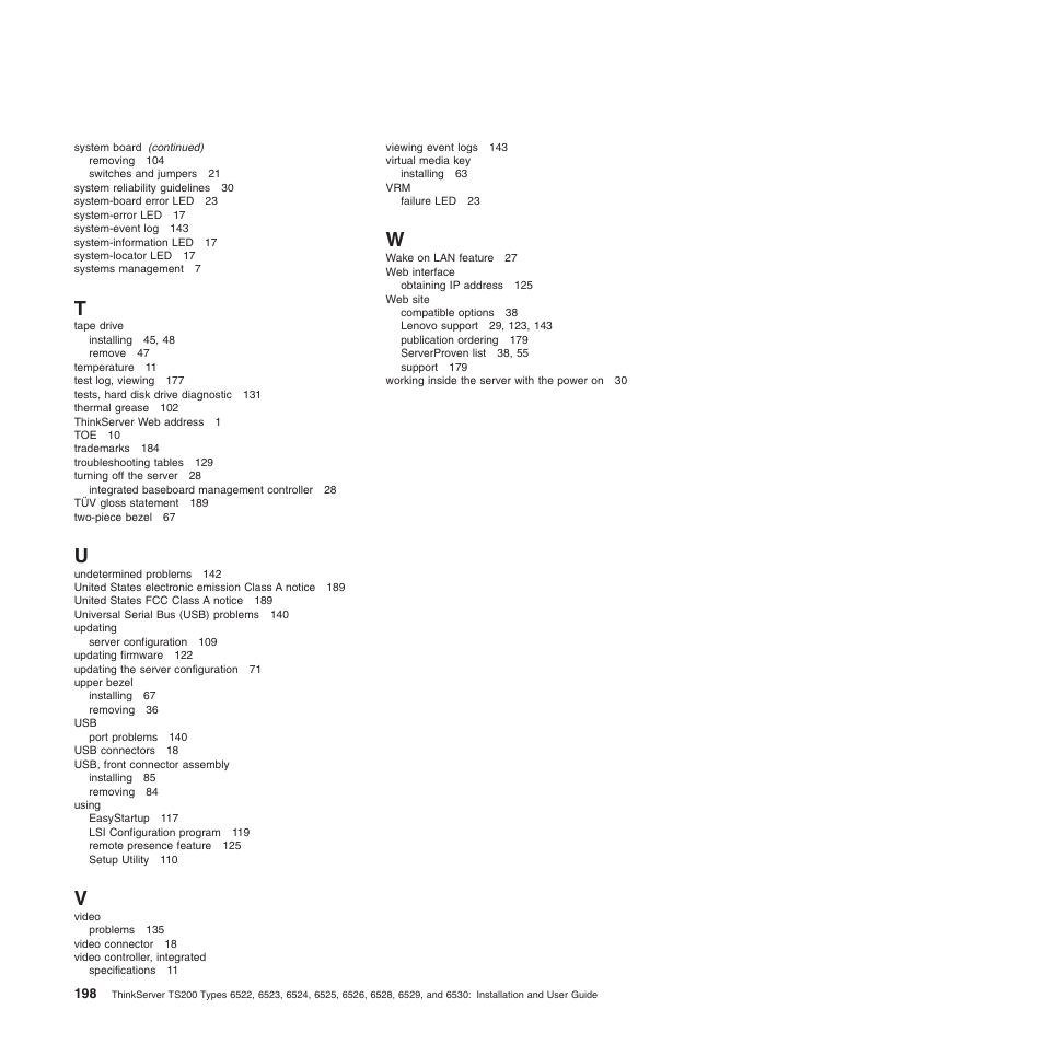 Lenovo 6528 User Manual | Page 214 / 216