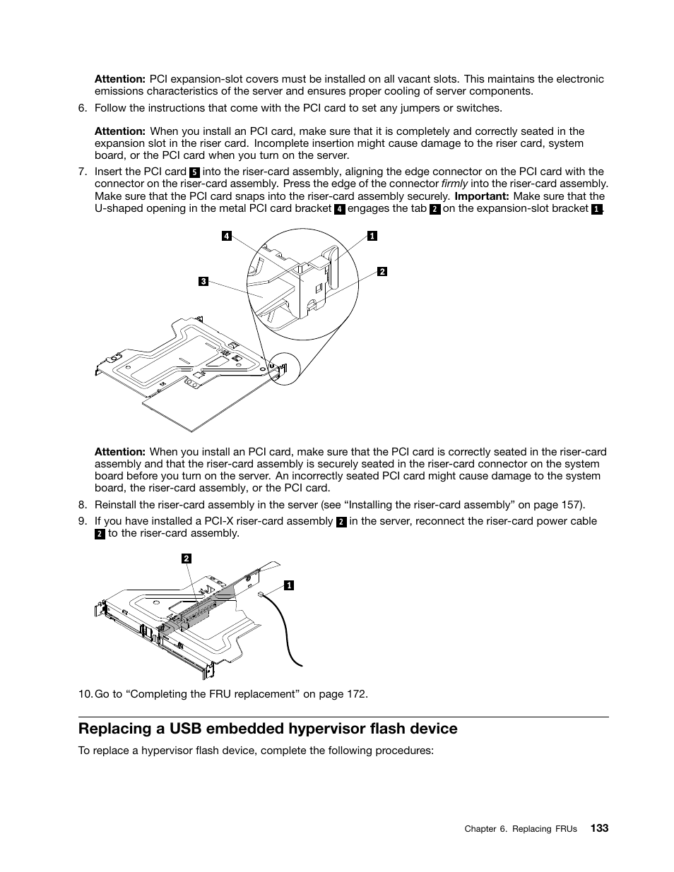 Replacing a usb embedded hypervisor flash device | Lenovo 6532 User Manual | Page 141 / 240