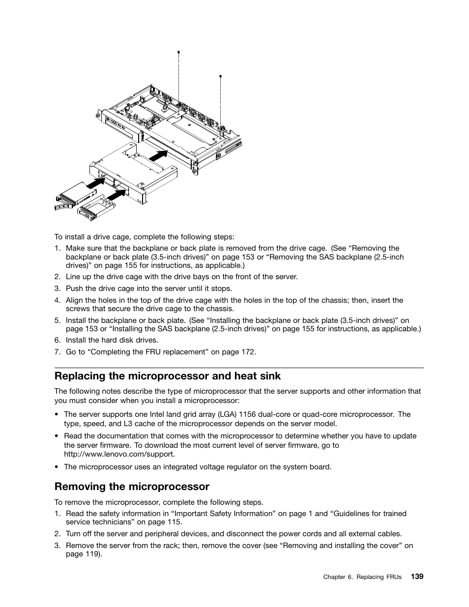 Replacing the microprocessor and heat sink, Removing the microprocessor | Lenovo 6532 User Manual | Page 147 / 240