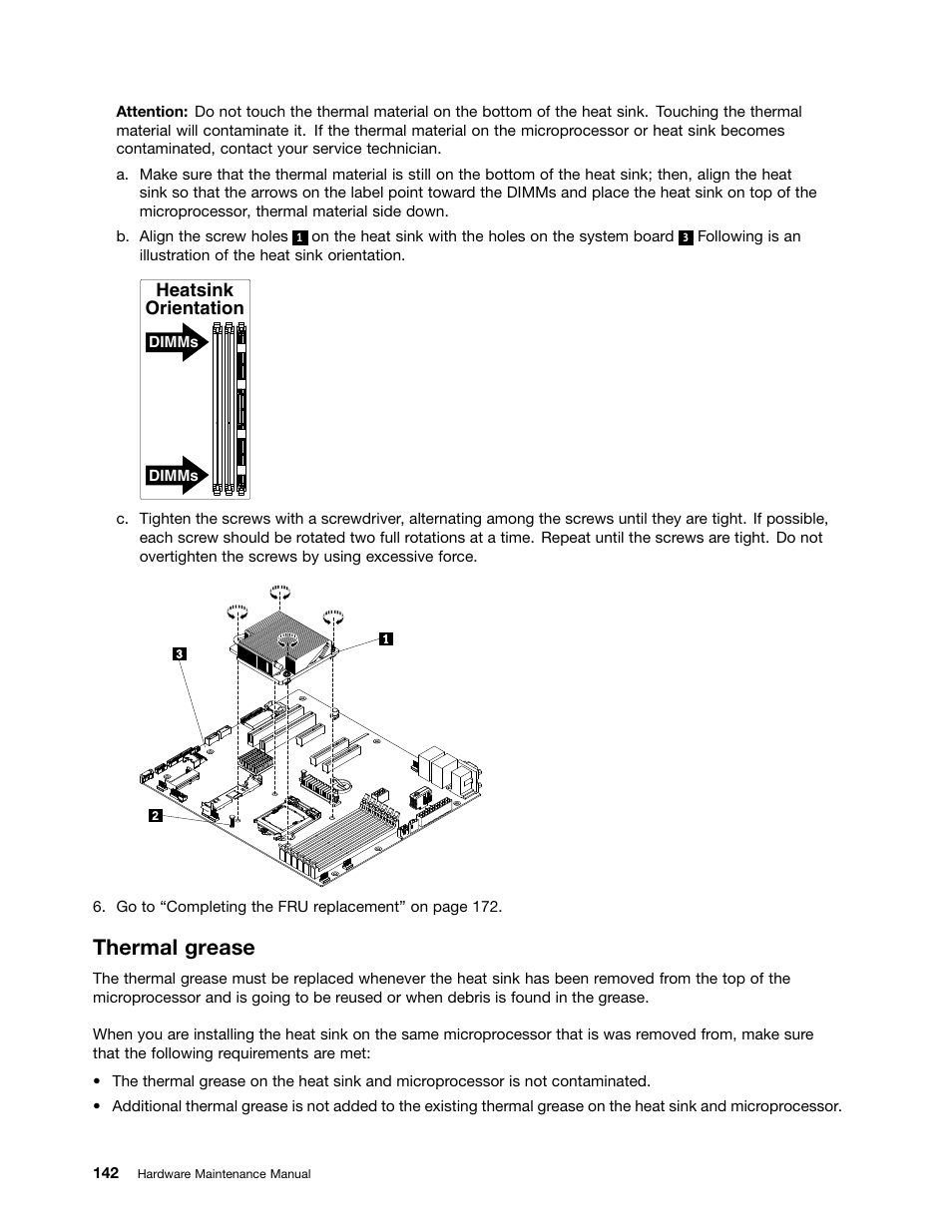 Thermal grease | Lenovo 6532 User Manual | Page 150 / 240