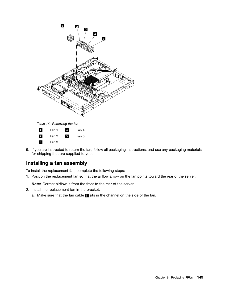 Installing a fan assembly | Lenovo 6532 User Manual | Page 157 / 240