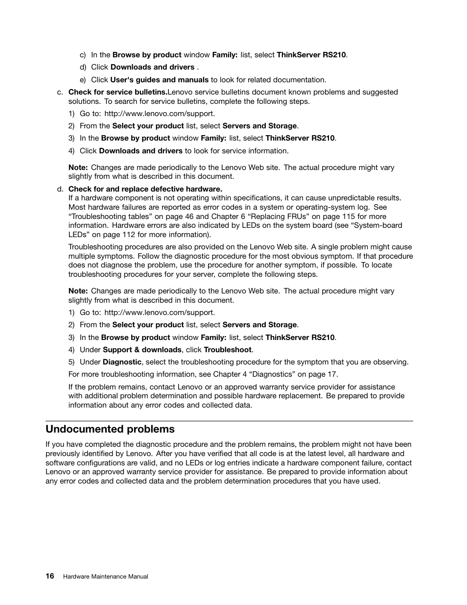 Undocumented problems | Lenovo 6532 User Manual | Page 24 / 240